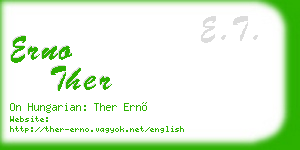 erno ther business card